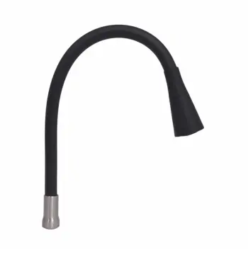 Излив для кухонного смесителя Lidz Aria 015F31 гибкий из нержавеющей стали, черный/никель, 565 мм (LDARI2852304749381)