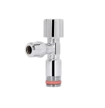 Кран кутовий Thermo Alliance Forte 1/2"Зх3/8"З з перехідником M10, хром TAF341W159