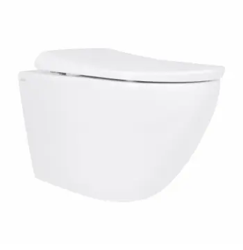 Унітаз підвісний Qtap Robin ML Ultra Quiet білий, безобідковий з сидінням Soft-close MagLock (QTROBML26W49621)