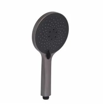 Лійка для ручного душу Qtap Vlasta New пластикова з PVD-покриттям Gunmetal Black (QTVLA25212040GMB49649)