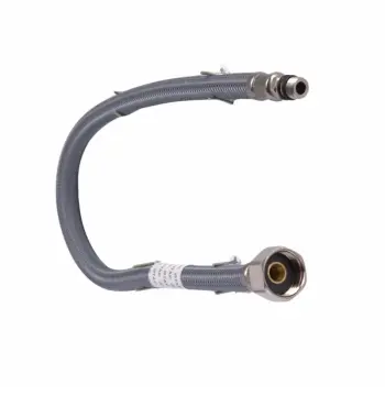 Шланг для змішувача Qtap QT50013513549683 в металевому обплетенні з короткою голкою 500 мм (QT50013513549683)