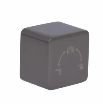 Ручка Qtap Gemini латунна gunmetal black PVD для душової системи прихованого монтажу на три споживача (QTGEM241303050059)