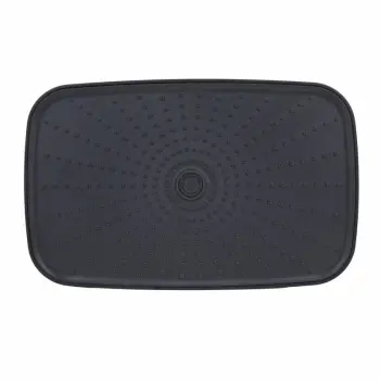 Стельова лійка Qtap QTGEM34190290BLA50068 Gemini з нержавіючої сталі чорна матова для душової системи (QTGEM34190290BLA50068)
