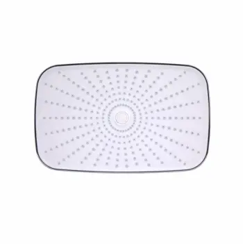 Стельова лійка для душу Qtap QTGEM34190290CRM50070 Gemini з нержавіючої сталі, хром (QTGEM34190290CRM50070)