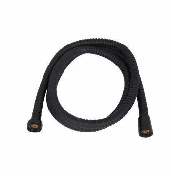 Душовий шланг Qtap Gemini полімерний матовий чорний, 150 см (QTGEM150022BLA50095)