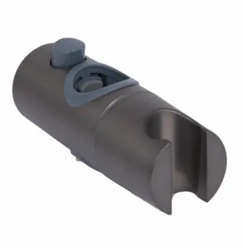 Тримач ручної лійки Qtap Gemini пластиковий gunmetal black на круглу стійку (QTGEM472393113GMB50124)