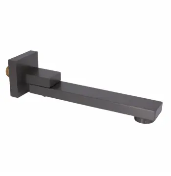 Вилив Qtap Gemini латунний gunmetal black для душової системи прихованого монтажу (QTGEM594594247GMB50130)