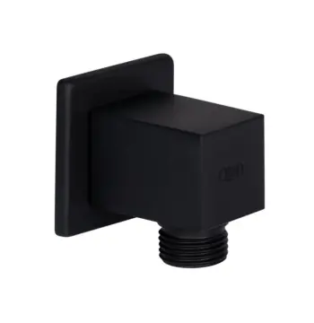 Шлангове під'єднання Qtap QT809810842857NB Spojeni латунне чорне матове, прямокутне (QT809810842857NB50152)
