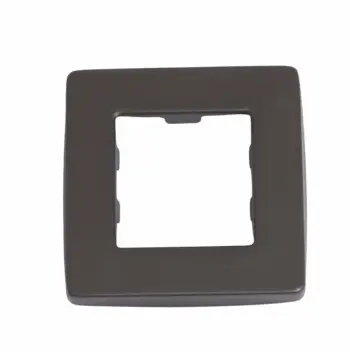 Декоративна накладка Qtap Gemini сталева gunmetal black PVD для душової системи прихованого монтажу (QTGEM7952757GMB50184)