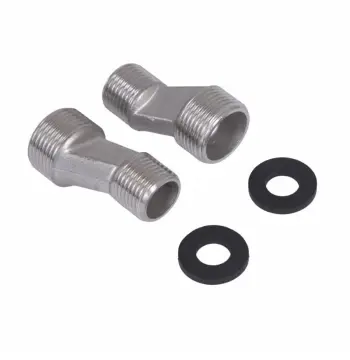 Ексцентрик Qtap Gemini нержавіючий 1/2" x 3/4" для душових систем прихованого монтажу (QTGEM322648250188)