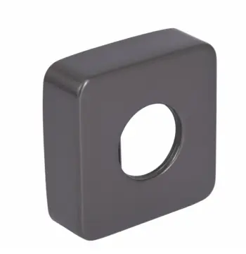 Декоративна накладка на ексцентрик Qtap Gemini сталева gunmetal black PVD для змішувача (QTGEM1189592592GMB50256)
