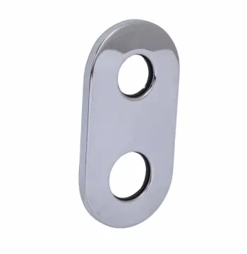 Декоративна накладка Qtap Inspai-Varius V00440501 сталева хромована для картриджа гігієнічного душу (QTINSVAR13486669CRM50361)