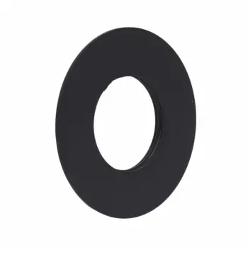Декоративна накладка Qtap Inspai-Varius сталева матова чорна для картриджа гігієнічного душу (QTINSVAR69863698BLA50361)
