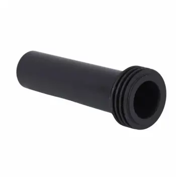 Патрубок заливний Qtap Standard DN50 пластиковий прямий для інсталяції (QTSTD167BL50802)