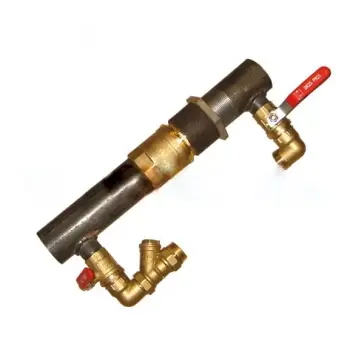 Байпас 40 1 1/2" короткий 140мм із клапаном ЛАТУННИМ