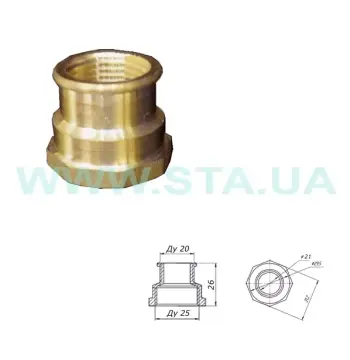 Муфта 3/4"В x 1"В STA