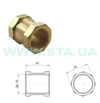 Муфта 1/2" STA