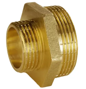 Ніпель редукційний 1 1/2″х 1″ЗЗ латунний А0509А