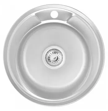 Кухонна мийка WEZER 490(08) Satin 490x180 мм + сифон