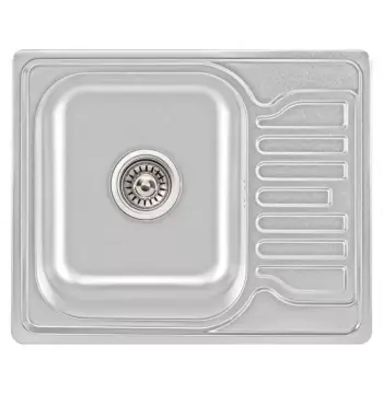 Кухонна мийка WEZER 6350(08) Deсоr 630x500x180 мм + сифон