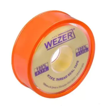 Фум стрічка WEZER PTFE 19x0,2 мм 20 м, жовтий