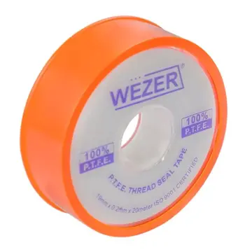 Фум стрічка WEZER PTFE 19x0, 2 мм 20 м, білий