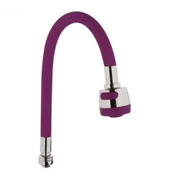 Гнучкий вилив для кухні WEZER WKC-058-PURPLE, силіконовий, фіолетовий