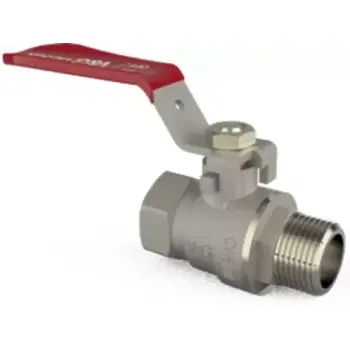 Кран кульовий V&G Optima 1 1/2" ВЗ (червона ручка)