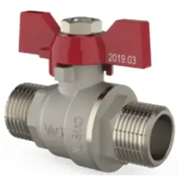 Кран кульовий V&G Optima 3/4" ЗЗ (червоний метелик)