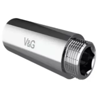 Подовжувач 1/2" 60мм хром V&G