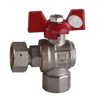 Кран кульовий кутовий з накидною гайкою SOLOMON 1/2″ ВВ PN40 160401