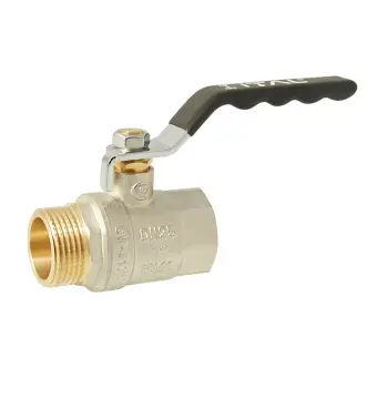 Кран кульовий ITAL PN40 1" вн.-зов., ручка, нікель
