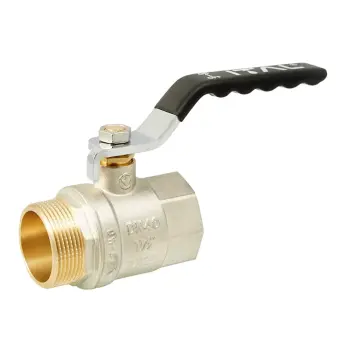 Кран кульовий ITAL PN25 1 1/2" вн.-зов., ручка, нікель