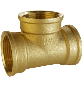 Трійник 1 1/4″ВВВ латунний A0208-1А
