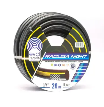 Шланг для поливу Evci Plastik Raduga Night ПВХ Ø 3/4", тришаровий, армований, бухта 20 м