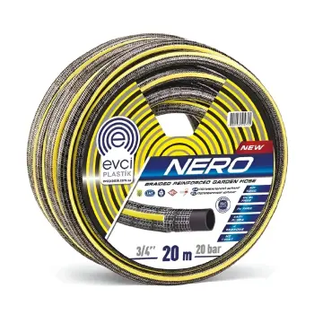 Шланг для поливу Evci Plastik Nero ПВХ Ø 3/4", п'ятишаровий, армований, бухта 20 м