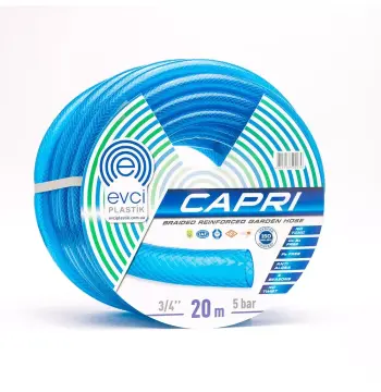 Шланг для поливу Evci Plastik Capri ПВХ Ø 3/4", армований, бухта 20 м