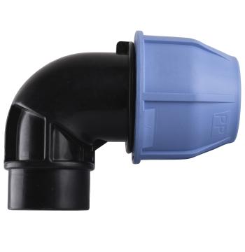 Коліно ПНД Vsplast 40*1 1/4 '' ВР 4002