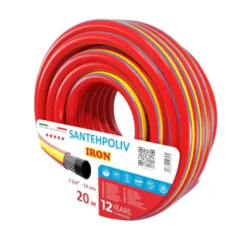 Шланг для поливу SANTEH POLIV IRON 20 м 3/4" 3-шаровий (1057878)