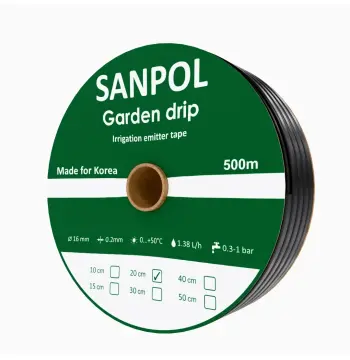 Стрічка Garden Drip емітерна 8 mil 20см 1.38 л/год.