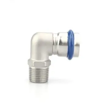 Кутник короткий ASG INOX тип V press steel ЗЗ ф 28х3/4" 90°