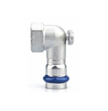 Коліно настінне ASG INOX тип V press steel ф 15х1/2"