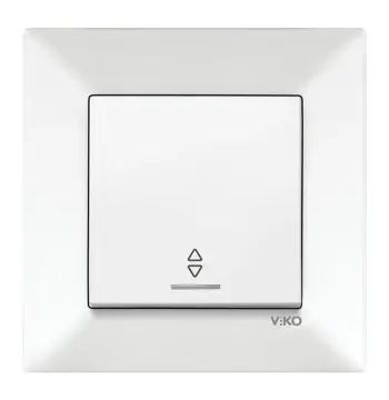 Вимикач VIKO Meridian 1 клавіша 90970063-WH