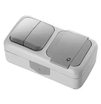 Вимикач + розетка VIKO Palmiye IP 54 90555582