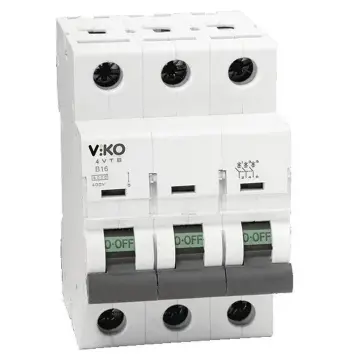 Автоматичний вимикач VIKO 3 полюса 63А С 4,5 230/400V