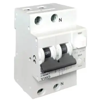 Диференційний автомат, 1P+N , 16А, С, 30мА, АС, 6кА , VIKO (6VRBE-2C1630/AC)