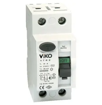 Диференційне реле VIKO 2P, 63А, 30мА VTR2-6330