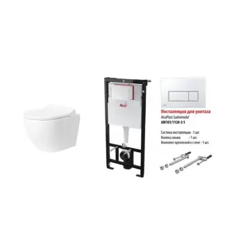 Інсталяція AlcaPlast AM101/1120-4:1+ унітаз URBAN VENTA + M571