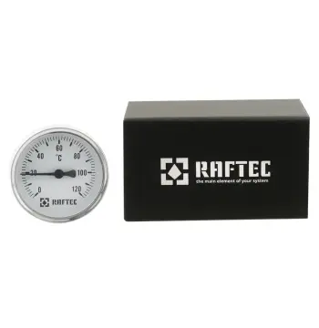 Термометр аксіальний Raftec (позаду) 100мм 1/2" ф64 мм