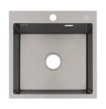 Мийка для кухні інтегрована VENTA Black 600x500 BVM6050B